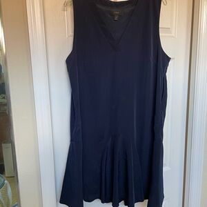 J. Crew Navy V-Neck Dress